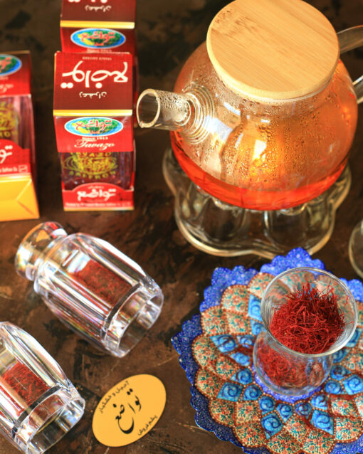 a group of spoons with Saffron threads